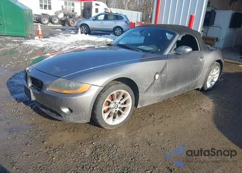 2004 BMW Z4 2.5I z USA, uszkodzony, nr VIN 4USBT33504LR68249